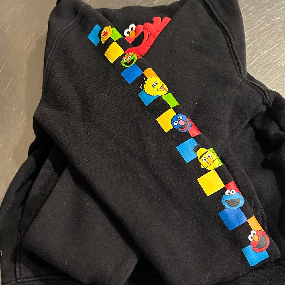 Vans Black Hoodie with Red Elmo and Green Logo - Picture 6 of 6